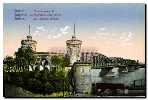 Cartes postales Mainz Eisenbanhnbrucke