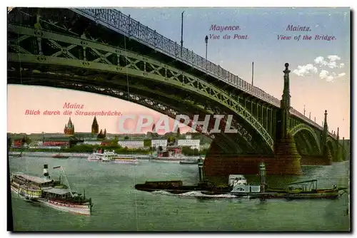 Cartes postales Mainz Bateaux