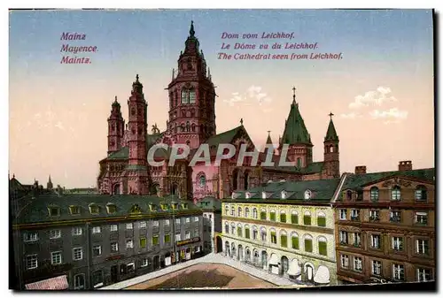 Cartes postales Mayence Le Dome vu du Leichhof