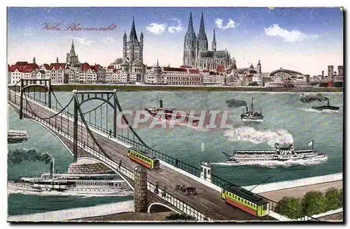 Ansichtskarte AK Koln Bateaux