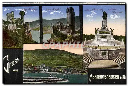 Cartes postales Gruss aus Assmannshausen