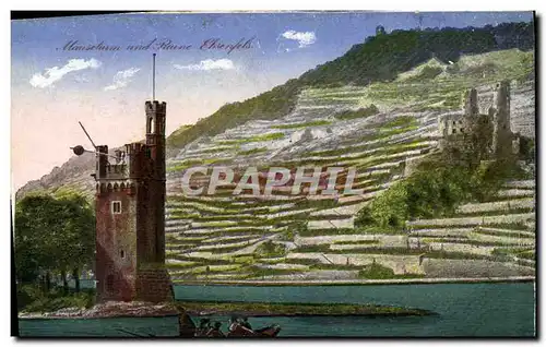 Cartes postales Ruine ehrenfels Mauseturn