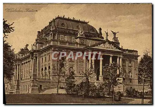 Cartes postales Wiesbaden Theatre
