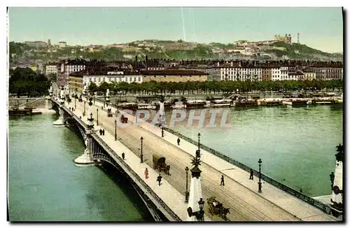 Ansichtskarte AK Lyon Le Pont Gallieni et le Coteau de Fourviere