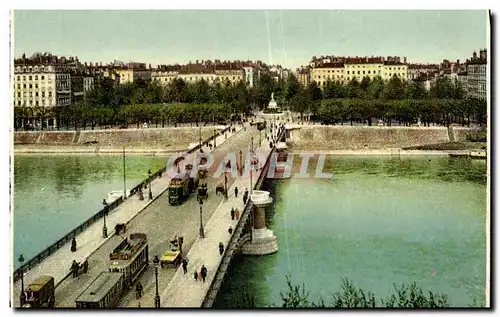 Cartes postales Lyon Pont et Place Morand