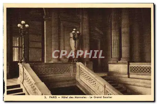 Cartes postales Paris Hotel des Monnaies Le Grand Excalier