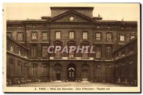 Cartes postales Paris Hotel des Monnaies Cour d Honneur Facade Sud