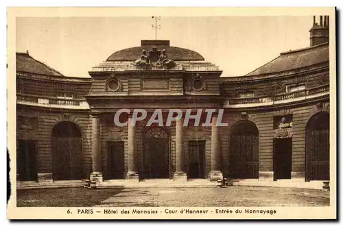 Ansichtskarte AK Paris Hotel des Monnaies Cour d Honneur Entree du Monnayage