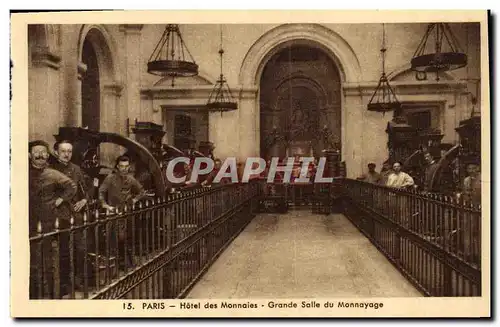 Cartes postales Paris Hotel des Monnaies Grande Salle du Monnayage