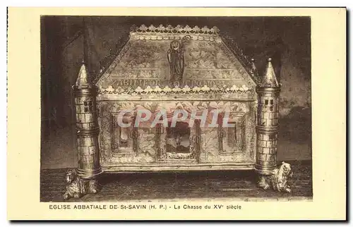 Cartes postales Eglise Abbatale De St Savin La Chasse du 15eme