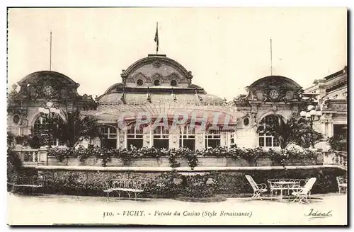 Cartes postales Vichy Facade Du Casino Style Renaissance