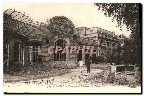 Ansichtskarte AK Vichy Terrasse et Theatre du Casino