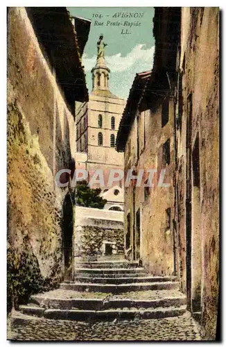 Cartes postales Avignon Rue Pente Rapide