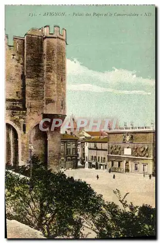 Cartes postales Avignon Place des Papes et le Conservatoire