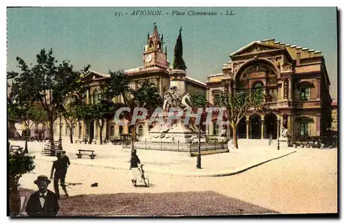 Cartes postales Avignon Place Clemenceau