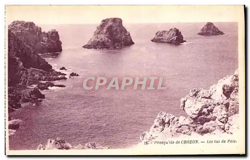 Cartes postales Crozon Les tas de Pois