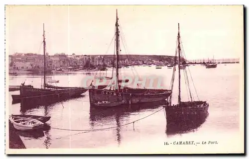 Ansichtskarte AK Camaret Le Port Bateaux