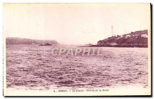 Cartes postales Brest Le Goulet Entree de la Rade