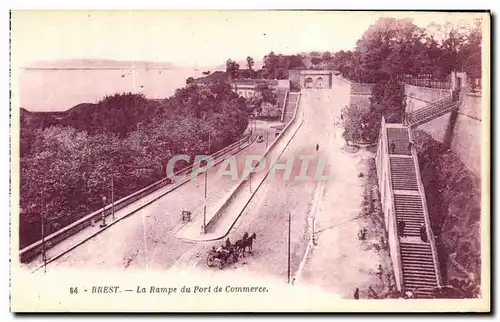 Ansichtskarte AK Brest La Rampe du Port de Commerce