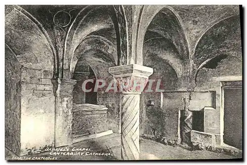 Cartes postales Canterbury Cathedral Gabriels Chapel