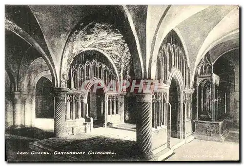 Ansichtskarte AK Canterbury Cathedral Lady chapel