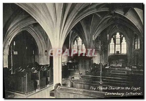 Ansichtskarte AK Canterbury Cathedral The French Church in nthe Crypt