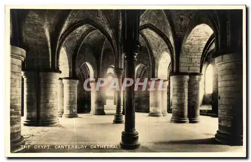 Ansichtskarte AK Canterbury Cathedral The Crypt