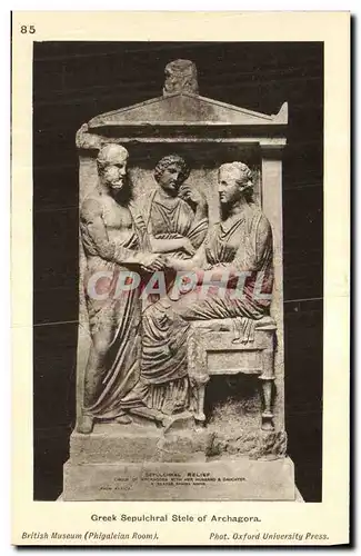 Ansichtskarte AK Greek Sepulchral Stele of Archagora British Museum Grece