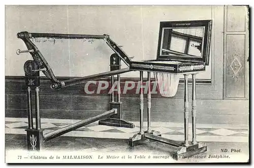 Cartes postales Rueil Chateau de la Nalmaison Le metier et la table a ouvrage de l imperatrice Josephine Napoleo