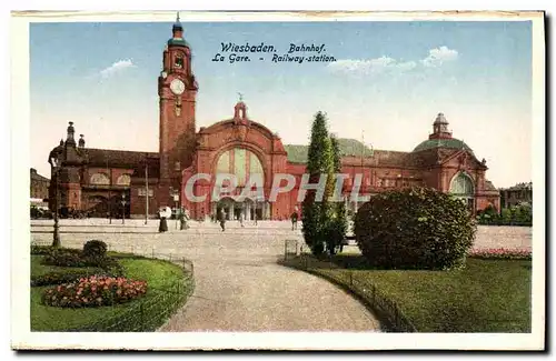 Cartes postales Wiesbaden Bahnhof
