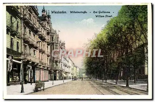 Cartes postales Wiesbaden Wihelmstrabe Friseur Coiffeur