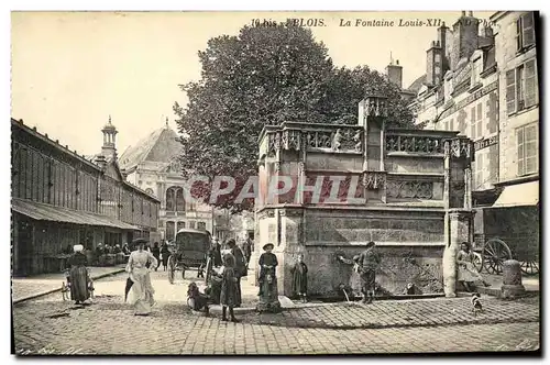 Ansichtskarte AK Blois La Fontaine Louis XII Enfants