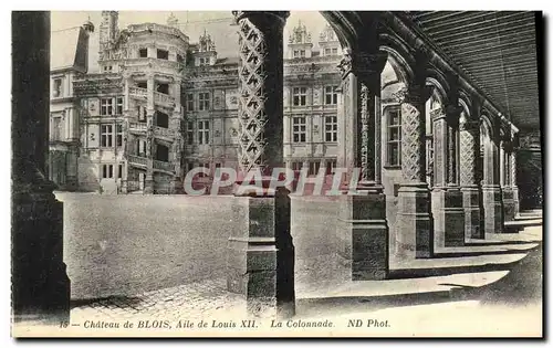 Cartes postales Blois Chateau de aile de Louis XII La colonnade