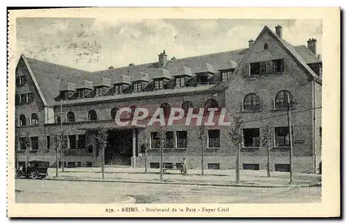 Cartes postales Remis Boulevard de la Paix Foyer Civile