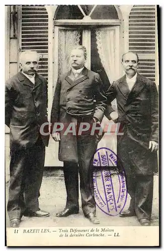 Cartes postales Bazeilles Trois Defenseurs de la Maison de la Derniere Cartouche