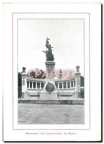 Ansichtskarte AK Lyon Monument des Legionnaires du Rhone