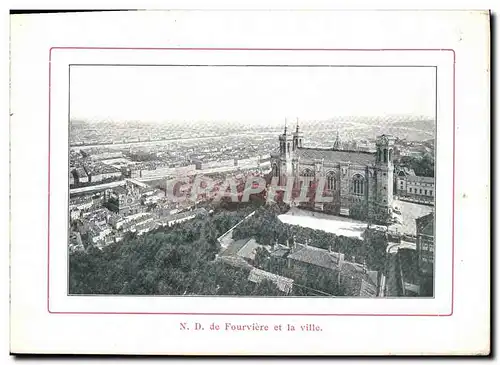 Cartes postales Lyon ND de Fourviere et le Ville