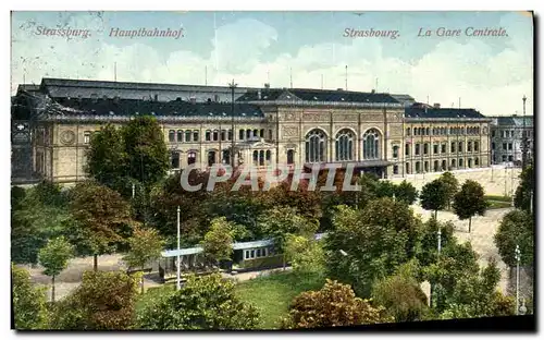 Cartes postales Strasbourg La Gare Ceentrale