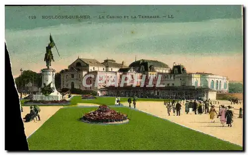 Cartes postales Boulogne sur Mer Le Casino Et La Terrasse