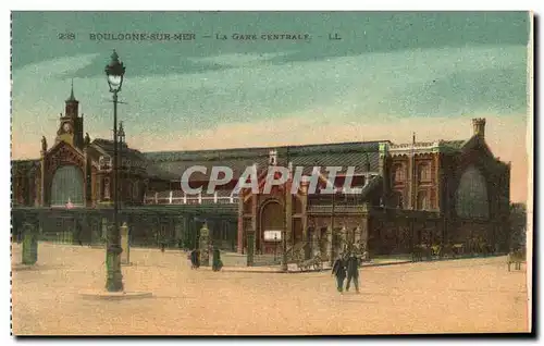 Cartes postales Boulogne sur Mer La Gare Centrale
