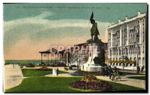 Cartes postales Boulogne sur Mer Hotel Imperrial Digue De Mer