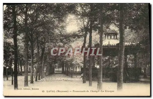 Ansichtskarte AK Laval Promenade de Change Le Kiosque