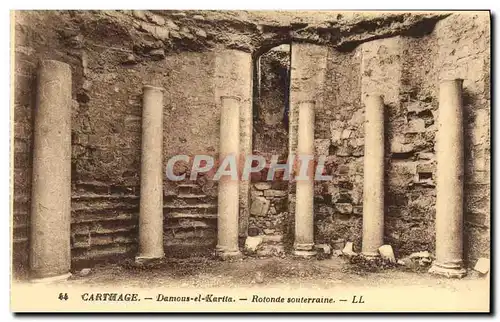 Cartes postales Carthage Damous el Karita Rotonde souterraine