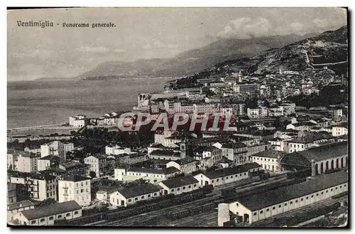 Ansichtskarte AK Ventimiglia Panorama Generale