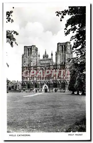 Cartes postales Wells Cathdral West Front