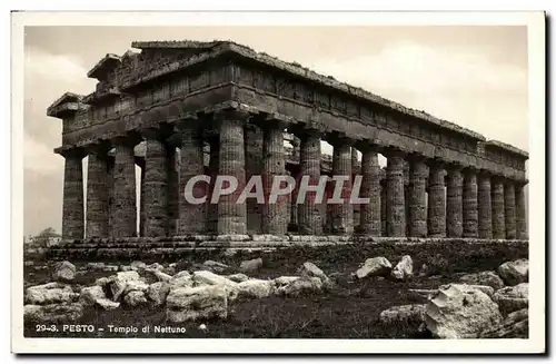 Ansichtskarte AK Pesto Temple di Nettuno