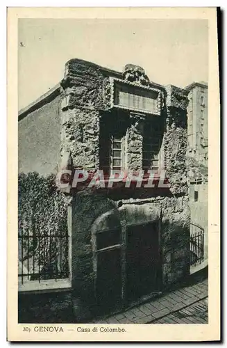 Cartes postales Genova Casa di Colombo