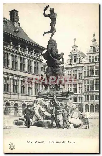 Cartes postales Anvers Fontaine de Brabo