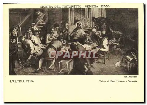 Cartes postales Mostra Del Tintoretto Venezia L ultima Cena