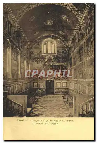 Cartes postales Padova Cappella Degli Scovegni all Arena L Interno dall Abside